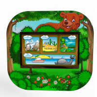 Профессиональный сенсорный настенный логопедический комплекс "Мишка" Logo 2 - fgospostavki.ru - Махачкала