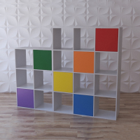 Стеллаж для игрушек и книг "Яркие акценты" - fgospostavki.ru - Махачкала