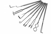 Комплект "Массажные логопедические зонды хромированные с толстыми ручками Новикова Е.В" (8 штук) - fgospostavki.ru - Махачкала