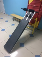 Доска для пресса навесная на шведскую стенку с двумя валиками (длина 1,5 метра) - fgospostavki.ru - Махачкала