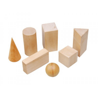 Набор "Тела геометрические" (деревянные) 14штук - fgospostavki.ru - Махачкала