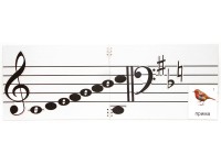 Настольное мягкое магнитно-маркерное поле с нотным станом - fgospostavki.ru - Махачкала