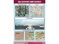 Таблица демонстрационная "Виды изображений земной поверхности" (винил 100*140) - fgospostavki.ru - Махачкала