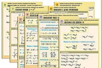 Комплект таблиц по всему курсу "Алгебра и начала анализа" (50 таблиц, А1, полноцветные, ламинированные) - fgospostavki.ru - Махачкала