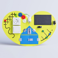 Бизиборд «Большое жёлтое сердце» - fgospostavki.ru - Махачкала