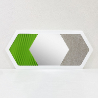 Декоративная тактильная панель 3в1 - «Ворс, Зеркало, Резина» - fgospostavki.ru - Махачкала