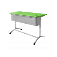 Школьный двухместный стол с перфорированным экраном - fgospostavki.ru - Махачкала