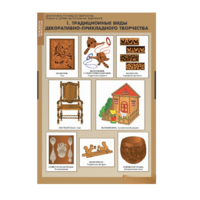 Комплект таблиц. Технология. Декоративно-прикладное творчество. Резьба по дереву, выпиливание, выжигание. - fgospostavki.ru - Махачкала