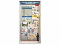 Стенд "Состав автомобильной аптечки" с оригинальными образцами - fgospostavki.ru - Махачкала