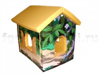 Домик игровой "Джунгли" с рисунком (трансформируется в маты) - fgospostavki.ru - Махачкала