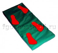 Дорожка массажная в чехле с нашитыми следами (4 следа) - fgospostavki.ru - Махачкала