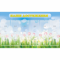 Стенд "Наши достижения" с 12 карманами - fgospostavki.ru - Махачкала