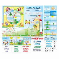 Стенд "Погода" с карманами для вставок - fgospostavki.ru - Махачкала
