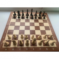 Шахматные фигуры Стаунтон Премиум № 5 со складной турнирной доской - fgospostavki.ru - Махачкала