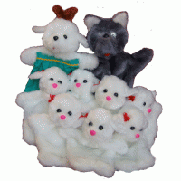 Набор перчаточных кукол "Волк и семеро козлят" - fgospostavki.ru - Махачкала