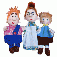 Набор перчаточных кукол "Карлсон, который живет на крыше" - fgospostavki.ru - Махачкала