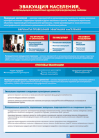 Таблица "Эвакуация населения" (100х140 сантиметров, винил) - fgospostavki.ru - Махачкала