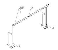 Станок хореографический напольный (1,5 метра, однорядный) - fgospostavki.ru - Махачкала