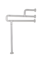 Поручень напольно-настенный с антибактериальным покрытием (белый) - fgospostavki.ru - Махачкала