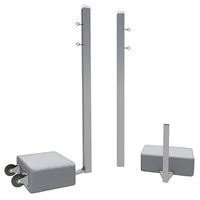 Бадминтонные стойки мобильные (с противовесами, на колесах) - fgospostavki.ru - Махачкала