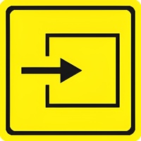 Тактильный знак (вход в помещение) 100х100 - fgospostavki.ru - Махачкала