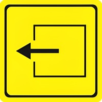 Тактильный знак (выход из помещения) 150х150 - fgospostavki.ru - Махачкала