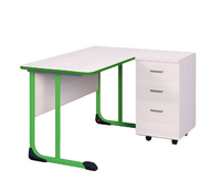 Стол учителя с тумбой с антивандальной кромкой - fgospostavki.ru - Махачкала