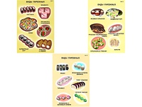 Плакаты ПРОФТЕХ "Виды пирожного" (3 пл, винил, 70х100) - fgospostavki.ru - Махачкала