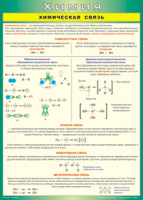 Таблица "Химическая связь" (100х140 сантиметров, винил) - fgospostavki.ru - Махачкала