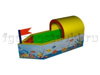 Сухой бассейн "Кораблик" с шелкографией - fgospostavki.ru - Махачкала