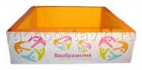Сухой бассейн "Вообразилия" квадратный с шелкографией - fgospostavki.ru - Махачкала