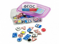 Комплект тематических магнитов "Дорожные знаки" - fgospostavki.ru - Махачкала