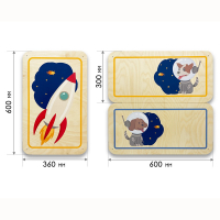 Набор стеновых панелей «Мы в Космосе - Белка и Стрелка» - fgospostavki.ru - Махачкала