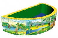 Бассейн с шариками полукруглый с шелкографией - fgospostavki.ru - Махачкала