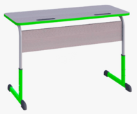 Парта SMARTY KEY двухместная регулируемая по высоте с антивандальной кромкой - fgospostavki.ru - Махачкала