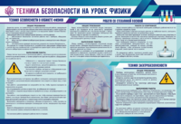Стенд-уголок "Техника безопасности на уроках физики" - fgospostavki.ru - Махачкала