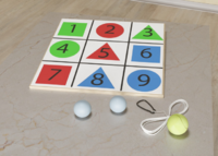 Мишень напольная цветная с цифрами - fgospostavki.ru - Махачкала