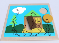 Настенная панель «Домик» - fgospostavki.ru - Махачкала