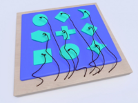 Развивающая панель с геометрическими фигурами - fgospostavki.ru - Махачкала