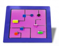 Тактильно-развивающая панель с геометрическими фигурами - fgospostavki.ru - Махачкала