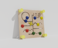 Тактильно-развивающая панель с лабиринтами - fgospostavki.ru - Махачкала