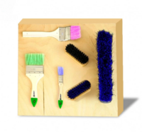 Тактильно-развивающая панель с мягкими кисточками - fgospostavki.ru - Махачкала