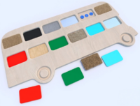 Тактильные разноцветные дощечки «Автобус» - fgospostavki.ru - Махачкала