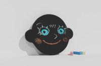 Фигурная грифельная меловая доска на тему эмоций - fgospostavki.ru - Махачкала