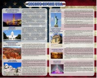 Стенд "Достопримечательности США" Вариант 2 - fgospostavki.ru - Махачкала