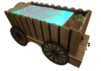 Стилизованный световой стол "Телега" - fgospostavki.ru - Махачкала