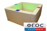 Сухой бассейн интерактивный с кнопками-переключателями (150х150х66 сантиметров) - fgospostavki.ru - Махачкала