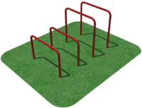 Упоры для отжимания цельносварные, разноуровневые  - fgospostavki.ru - Махачкала