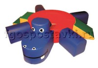 Сухой бассейн "Весёлый бегемот" с приставными элементам - fgospostavki.ru - Махачкала