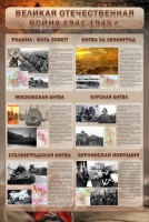 Стенд "Великая отечественная война (битвы)" - fgospostavki.ru - Махачкала